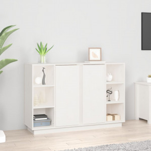 Servantă, alb, 120x35x80 cm, lemn masiv de pin - V814500V - Img 2
