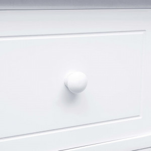 Servanta cu 10 sertare, alb, 113 x 30 x 79 cm, lemn - V284177V - Img 3