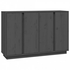 Servantă, gri, 120x35x80 cm, lemn masiv de pin - V814496V