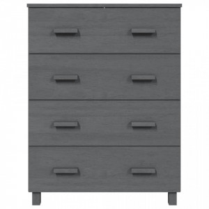 Servantă, gri închis, 79x40x103,5 cm, lemn masiv de pin - V340426V - Img 3