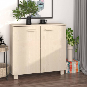 Servantă, maro miere, 85x35x80 cm, lemn masiv de pin - V340492V - Img 2