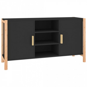 Servantă, negru, 107x38x60 cm, lemn prelucrat - V345679V - Img 1