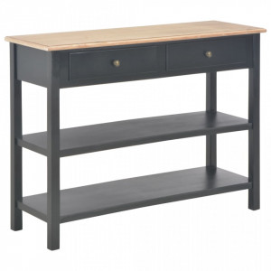 Servanta, negru, 110x35x80 cm, MDF - V280031V