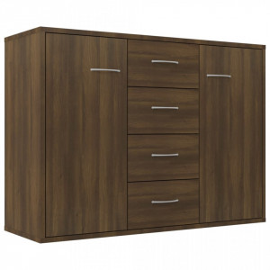Servantă, stejar maro, 88x30x65 cm, lemn compozit - V815371V
