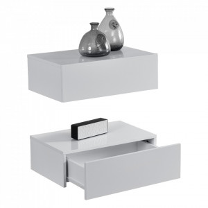 Set 2 bucati comoda suspendata, alb lacuit lucios, 46x30x15 cm - P56253866 - Img 2