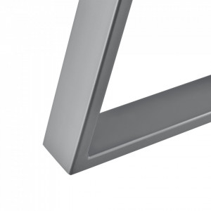 Set 2 bucati picioare masa, 40 x 10 x 40 cm, metal/gri - P65541995 - Img 3