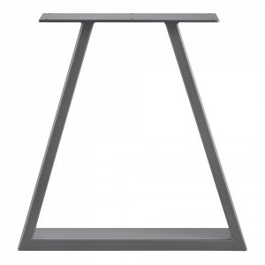 Set 2 bucati picioare masa, 40 x 10 x 40 cm, metal/gri - P65541995 - Img 4