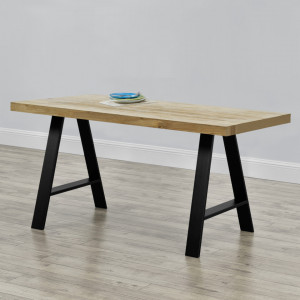 Set 2 bucati picioare masa, 70 x 10 x 72 cm, metal/negru - P65541994 - Img 1