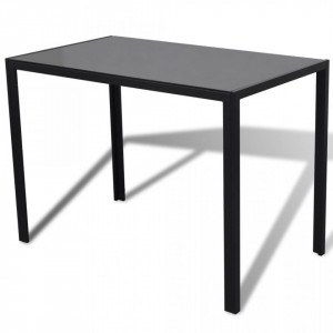 Set mobilier de bucatarie, cinci piese, negru - V242986V - Img 3