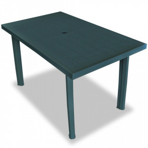Set mobilier de exterior, 5 piese, verde, plastic - V275079V - Img 3