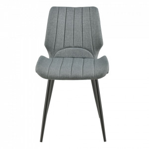Set patru bucati scaune design, 77 x 57,5 x 46 cm, gri inchis - P58616388 - Img 3