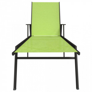 Șezlong, verde, oțel și țesătură de textilenă - V317598V - Img 4