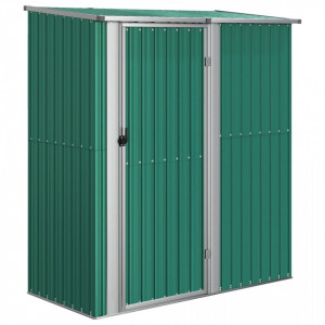 Șopron pentru grădină, verde, 180,5x97x209,5 cm, oțel zincat - V150903V
