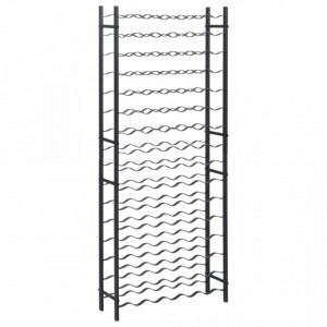 Suport de vin pentru 96 de sticle, negru, fier - V325923V - Img 1