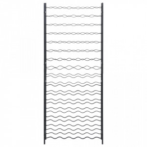 Suport de vin pentru 96 de sticle, negru, fier - V325923V - Img 3