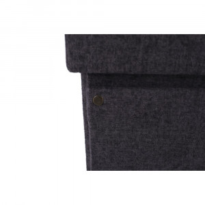 Taburet, scăunel, băncuţă cu spaţiu pentru depozitare, gri, 84x43x42 cm - TP221287 - Img 7