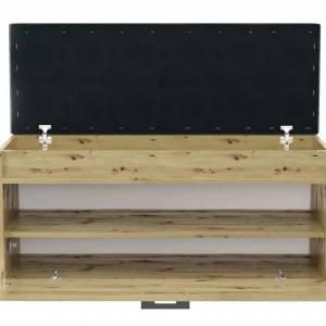 TEBAAR104 - Bancuta, pantofar, 100x 35 x 49 cm, Stejar Artisan, PAL - Img 4