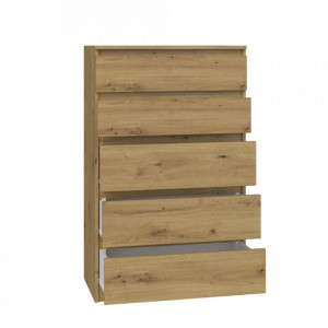 TECOAR108 - Comoda 70 x 40 x 112 cm, Stejar Artisan - Img 8