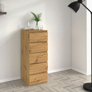 TECOAR114 - Comoda 40 x 45 x 111 cm, Stejar Artisan