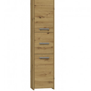 TEDUAR104 - Dulap inalt baie, Stejar Artisan 40 x 30 x 170 cm, PAL - Img 2