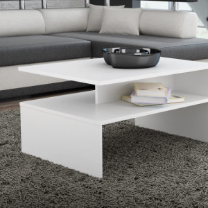 TEMCA107 - Masuta cafea 60 x 90 x 45 cm - Alb-Mat - Img 2
