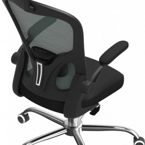 TESCN-Al102 - Scaun birou cu tetiera 65 x 62 x 122 cm - Negru-Albastru - Img 2