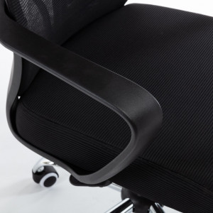 TESCN106 - Scaun birou cu tetiera 68 x 52 x 127 cm - Negru - Img 3