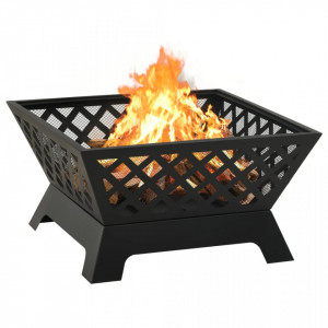 Vatră de foc cu vătrai, 64 cm, oțel, XXL - V311894V - Img 4