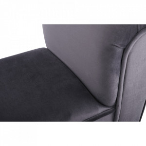 Bancă, băncuţă catifea gri, 100 cm - TP230609 - Img 18