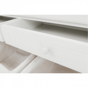 Bancă, băncuţă cu spaţiu de depozitare, alb, 100 cm - TP136614 - Img 11