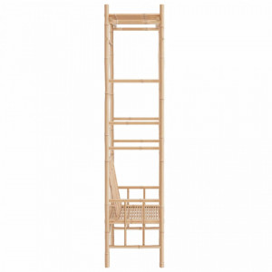Bancă de grădină cu pergolă, 116 cm, bambus - V341742V - Img 4
