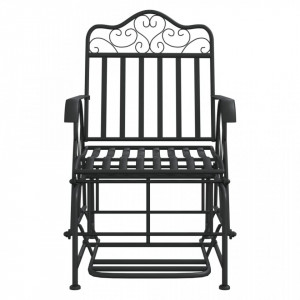 Bancă glisantă, negru, 61 cm, oțel - V318834V - Img 3