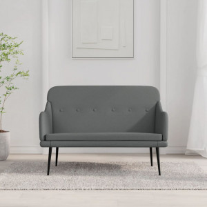 Bancă, gri închis, 110x76x80 cm, textil - V351484V - Img 2
