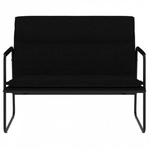 Bancă, negru, 100x64x80 cm, textil - V351353V - Img 3