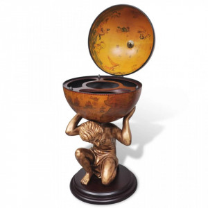 Bar tip glob, suport sticle de vin cu aspect Atlas 42x42x85 cm - V241958V - Img 4