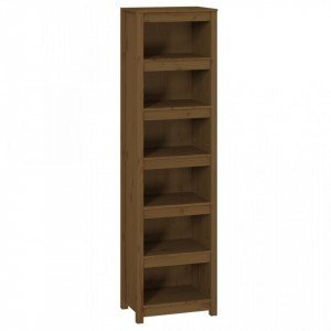 Bibliotecă, maro miere, 50x35x183 cm, lemn masiv de pin - V821722V