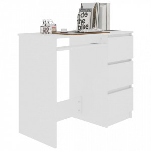 Birou, alb, 90 x 45 x 76 cm, PAL - V801373V - Img 3