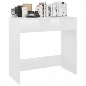 Birou, alb extralucios, 80 x 40 x 75 cm, PAL - V801361V - Img 3
