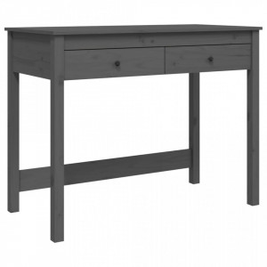 Birou cu sertare, gri, 100x50x78 cm, lemn masiv de pin - V824645V - Img 1