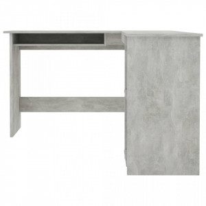 Birou de colt in forma de L, gri beton, 120 x 140 x 75 cm, PAL - V800751V - Img 4