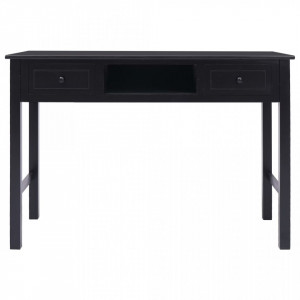 Birou de scris, negru, 110 x 45 x 76 cm, lemn - V284158V - Img 4