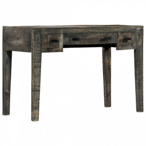 Birou, negru, 110 x 50 x 75 cm, lemn masiv de mango - V247913V