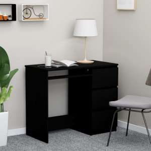 Birou, negru, 90 x 45 x 76 cm, PAL - V801374V