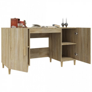Birou, stejar sonoma, 140x50x75 cm, lemn compozit - V812765V - Img 4