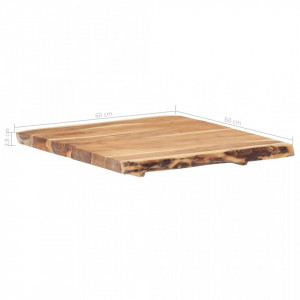 Blat de masa, 60x60x3,8 cm, lemn masiv de acacia - V286328V - Img 4