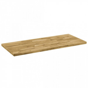 Blat masa, lemn masiv de stejar, dreptunghiular, 44mm 140x60cm - V246002V - Img 2