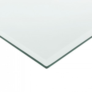 Blat sticla masa/protectie semineu, 80 x 80 cm, ESG sticla securizata, transparenta - P57827242 - Img 3