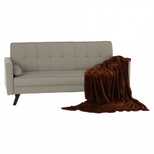 Canapea extensibilă, material gri-maro taupe, 189x76x89 cm - TP234740 - Img 6