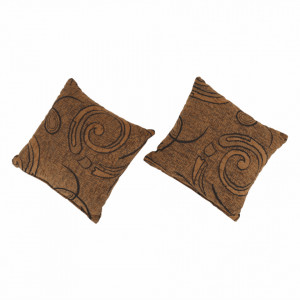 Canapea extensibilă, material textil auriu/model, 194x86x95 cm - TP150972 - Img 9