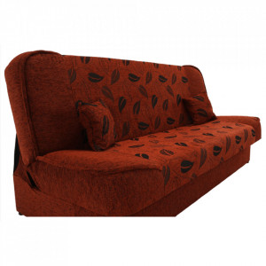 Canapea extensibilă, material textil cărămiziu/model, 194x86x95 cm - TP150971 - Img 20